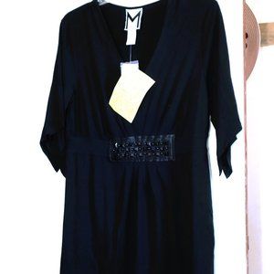 Marc Bouwer Black Tunic with Embellishments Size M